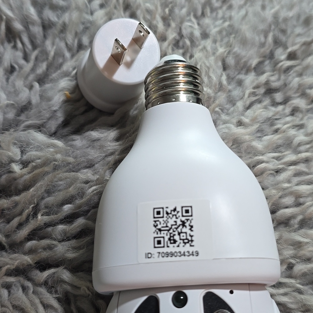 WiFi Smart Camera Bulb Socket Security Camera - White - Picture 5 of 5